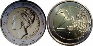 European coin is the 2007 Monaco 2 euro coin, Rare coins