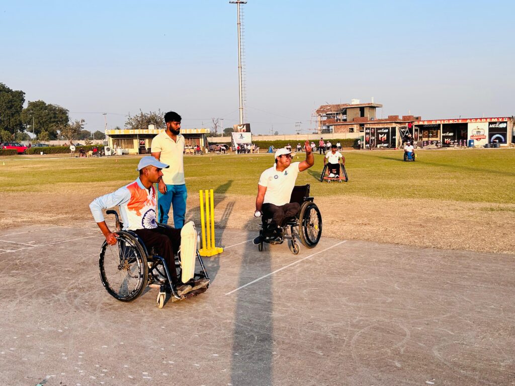 HARYANA WHEELCHAIR CRICKET ASSOCIATION  (HWCA) HOSTS A LANDMARK INTER-ZONAL MATCH ON INTERNATIONAL DAY FOR PERSONS WITH DISABILITIES
Match was between Faridabad Titans and Sonipat Strikers